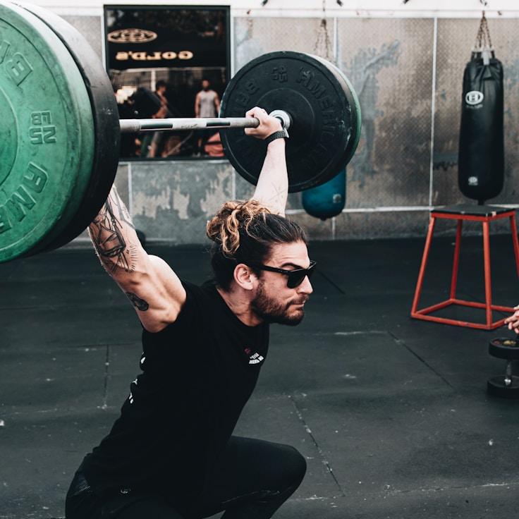 Professional gym interior with strength equipment